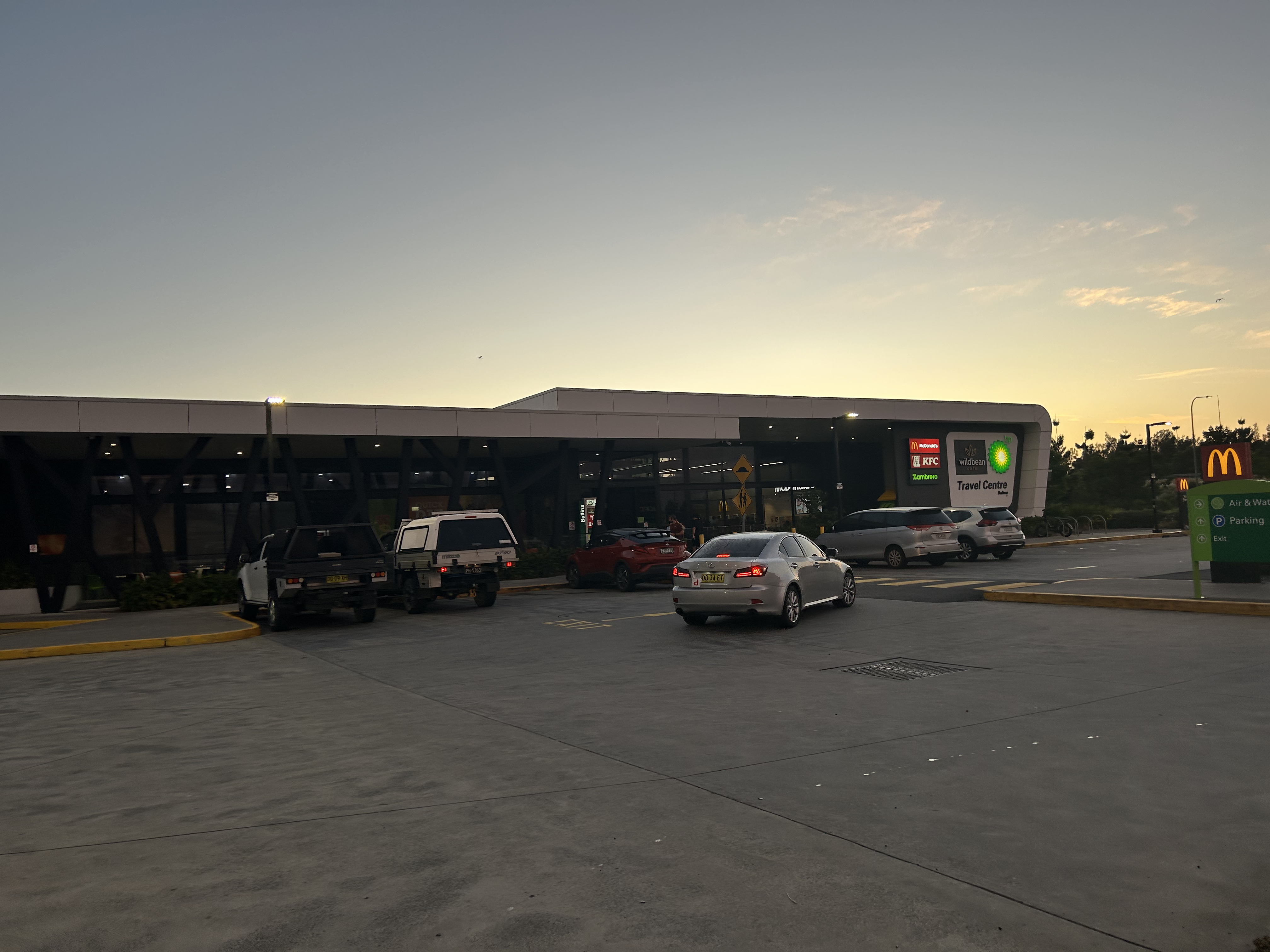 McDonald's stop på vejen